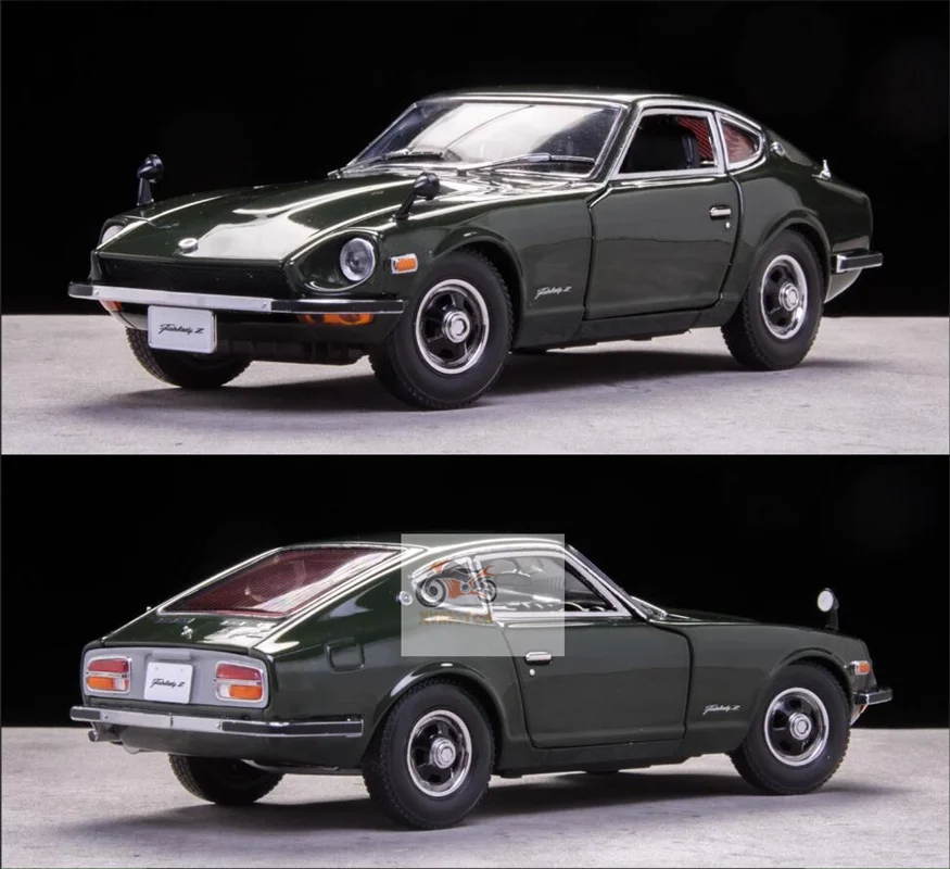 

Модель автомобиля под давлением Sunstar 1:18 для Nissan S30 Fairlady Z 240Z 1970, сине-зеленые игрушки, подарки, хобби, демонстрационные украшения, коллекция