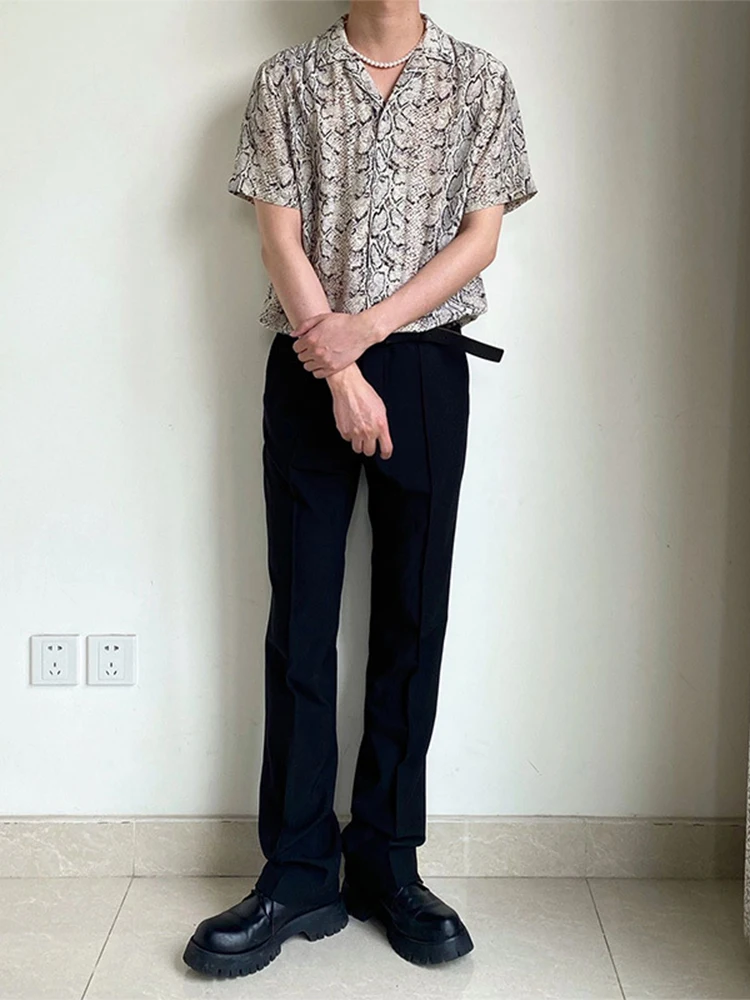mens short sleeve print shirt