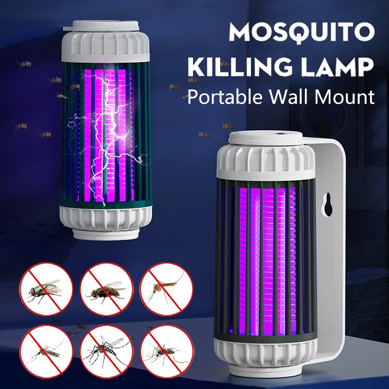 Mosquito Killer Lamp Electric Shock Photocatalyst Kill Bug Insect Zapper Home Repellent Usb Charging Outdoor Fly Trap |