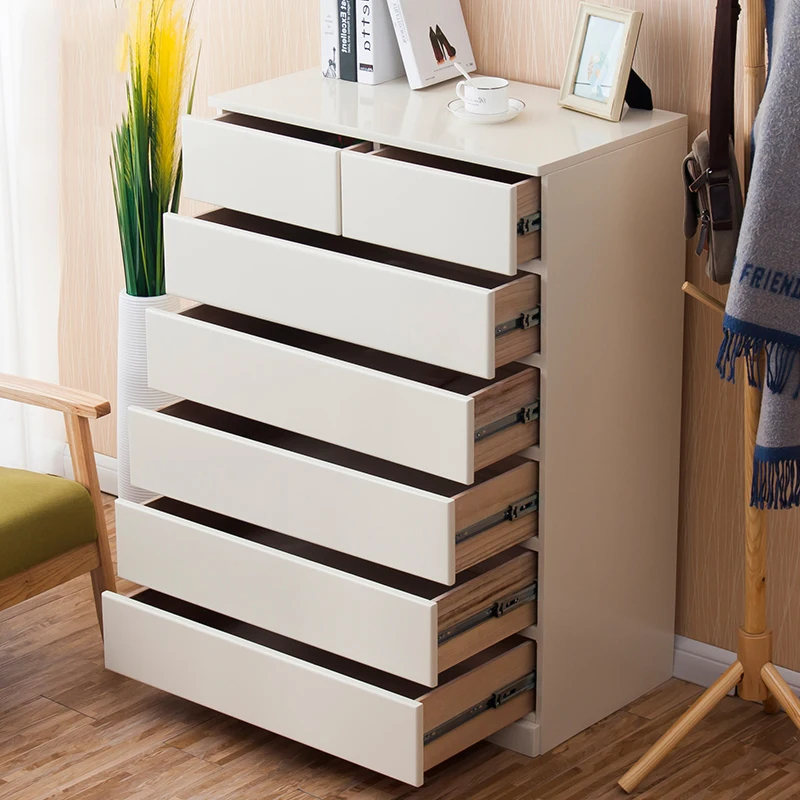 Шкаф для спальни кремового цвета элегантные ящики деревянный современный шкаф