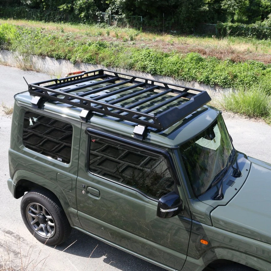 

Jimny 2018 2019 2020 2021 Aluminum Alloy Without Led Holes Roof Rack for Suzuki Jimny JB74 JB64 JB74W JB64W 2018-2020