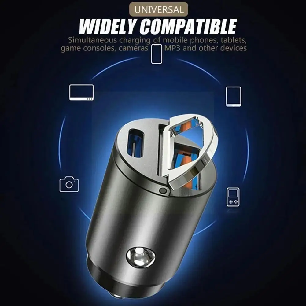 

Автомобильное зарядное устройство с USB-портом, 30 Вт, QC 4,0 3,0
