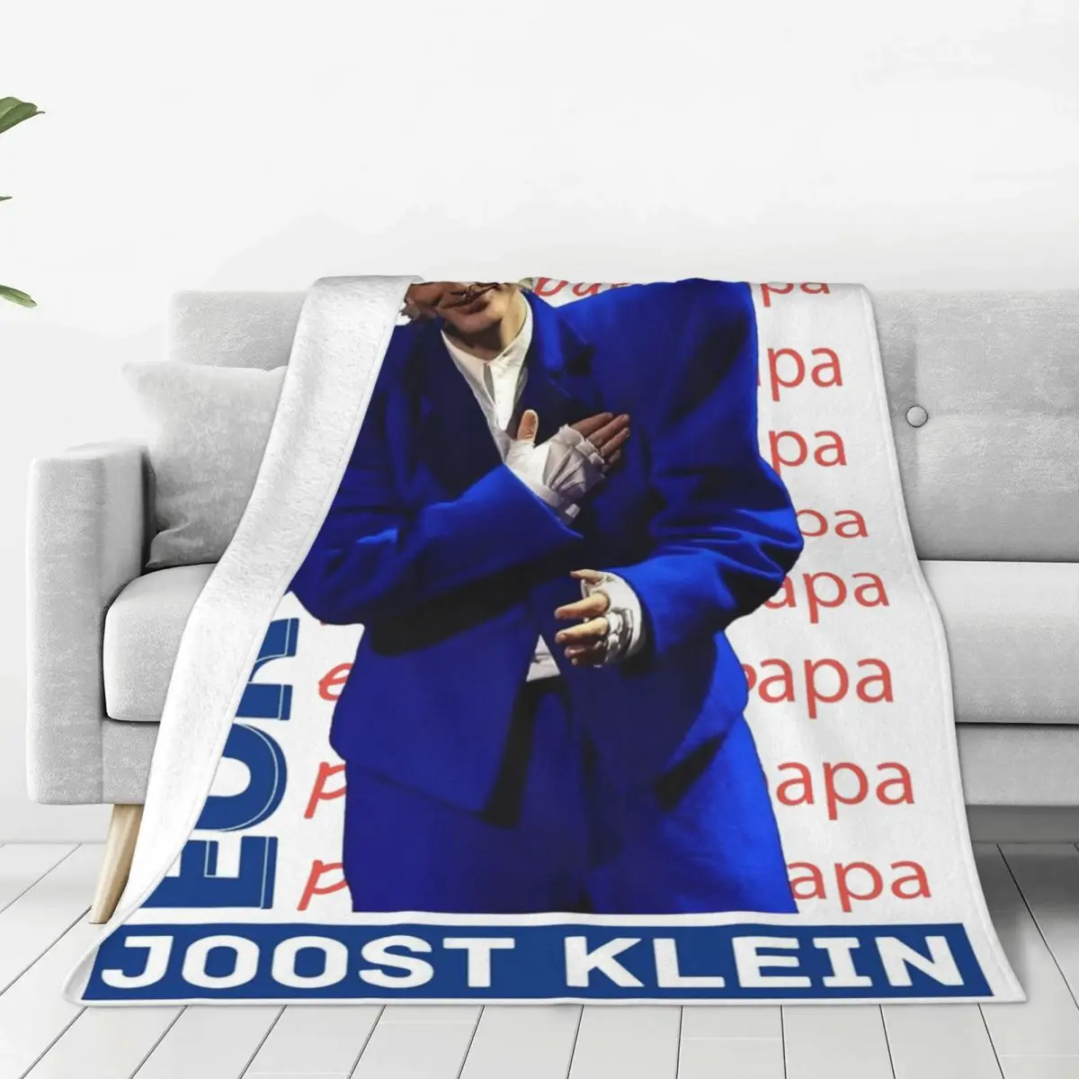 Супер мягкое одеяло Europapa Eurovisions 2024 Joost Klein для путешествий весеннее фланелевое