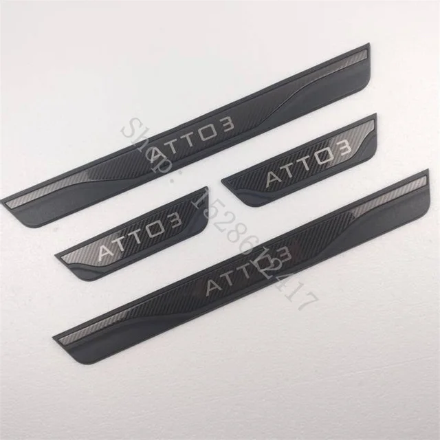 

For BYD ATTO 3 Atto 3 Welcome Pedal Car Scuff Plate Pedal Door Sill Pathway Auto Parts Accessories car styling 4pcs
