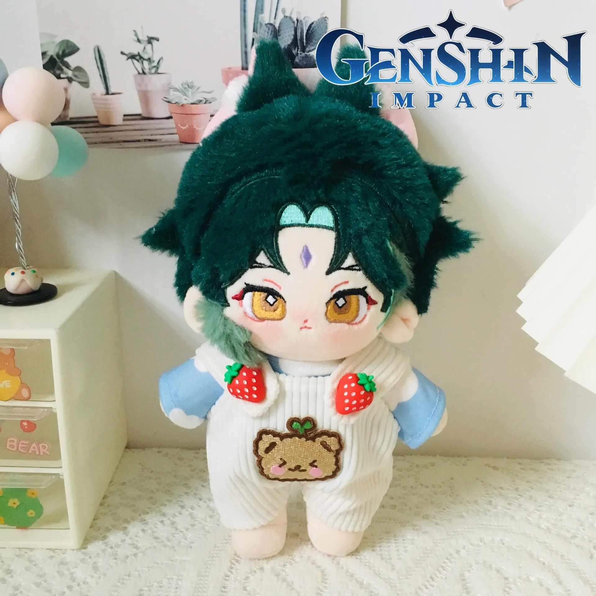 

Genshin Impact Cartoon Characters 20CM Xiao Plush Doll Children's Toys Cosplay Portable Messenger Bag Fans Gift Birthday Gift