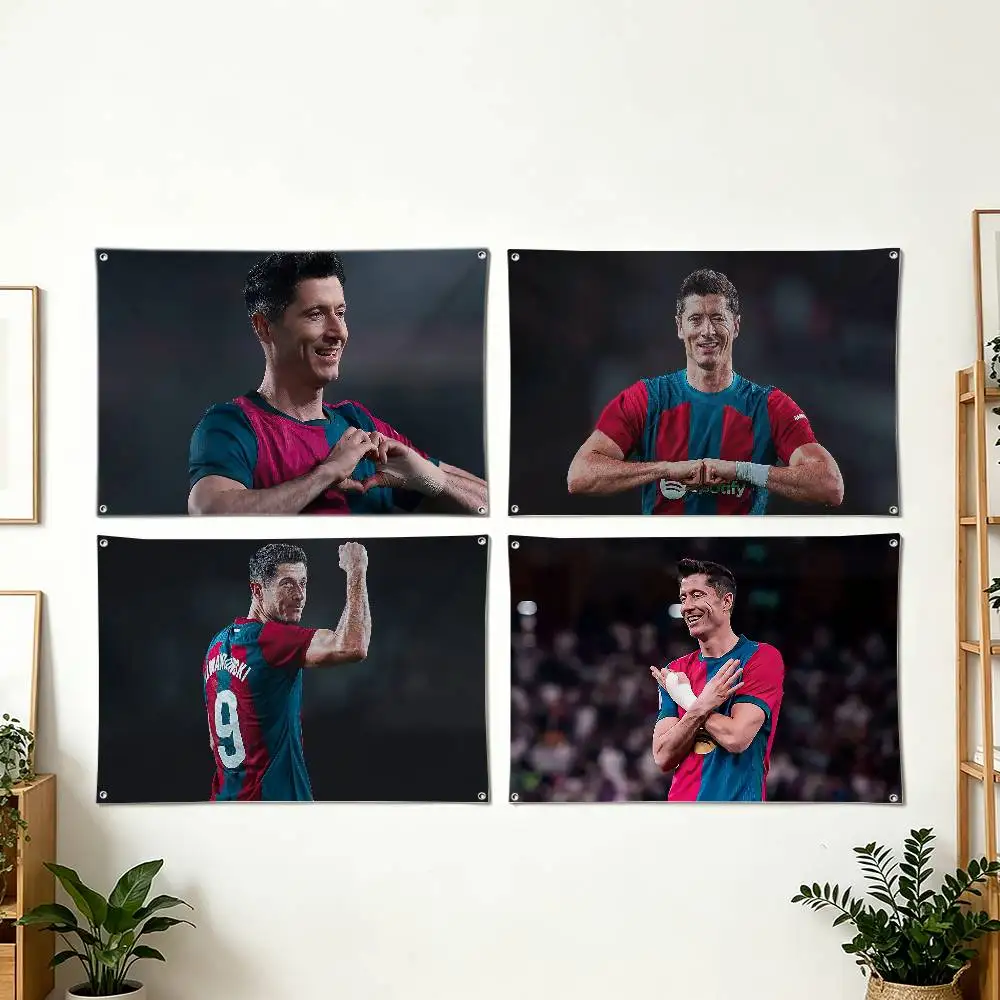 Фото Флаг-баннер R-Robert L-Lewandowski RL для декора стен, спальни, дома и улицы №1