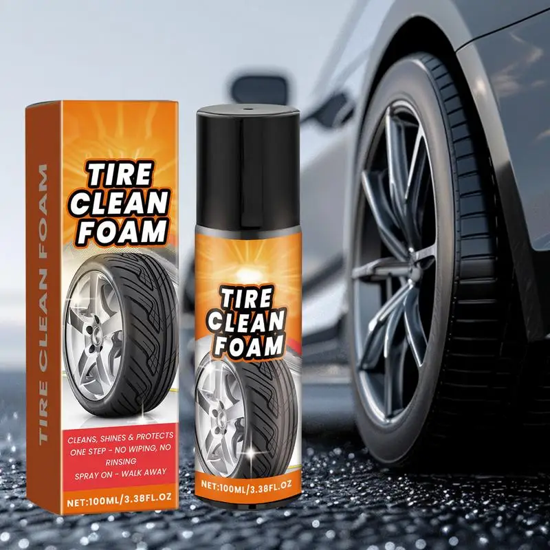 100 мл средство для мытья ободов автомобильных шин спрей очистки пыли масло грязи