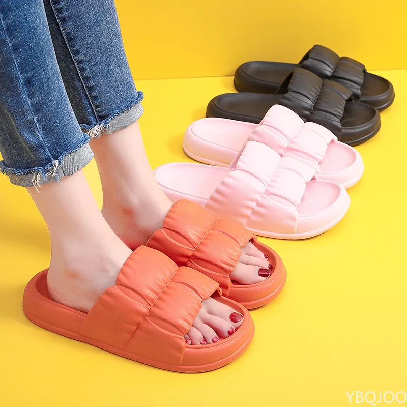 

2022 NEW Slippers Women Summer New Flip Flops Wear Sandals Wind Wild Net Red Beach Female Sandals Shoes Tide