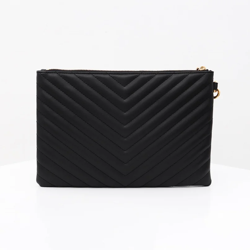 

New European and American fashion leather sheepskin women's bag portable armpit zipper clutch shoulder messenger bag