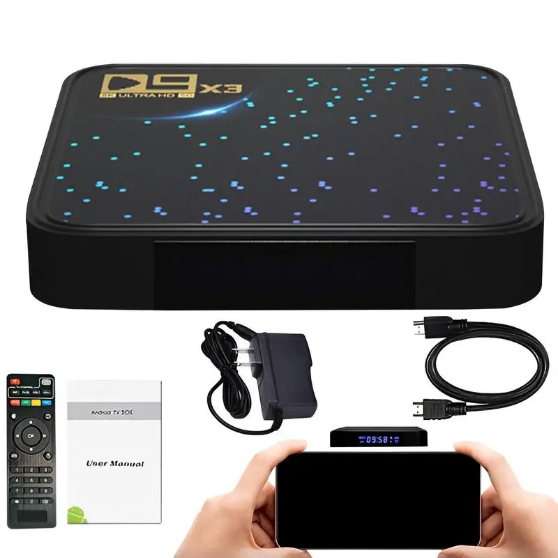 

2GB Ram 16GB ROM TV Box 9.0 Smart Set Top Box Support Ultra HD Resolution 8K Videos 5.8G WiFi Smooth And Stable Media Player