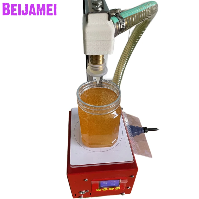 

BEIJAMEI Automatic Honey Weighing And Filling Machine Viscous Liquid Sesame Peanut Butter Laundry Detergent Edible Oil Filler