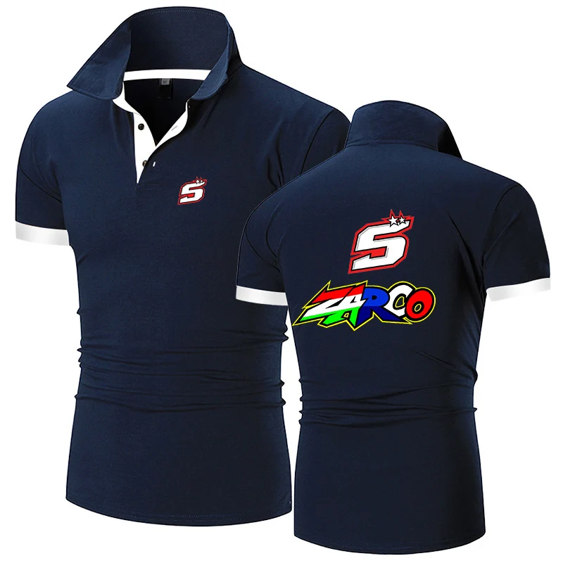 

2022 Johann Men's ZARCO No. 5 Summer Hot Sale Fashionable Printing Shorts Sleeve Polo Shirt Clothing Streetwear Tops