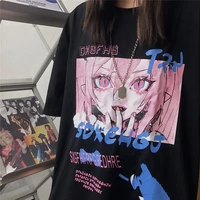 japanese y2k oversize t shirt anime summer women short sleeve female shirts kawaii fashion tops tee clothes 2022 egirl kawaii