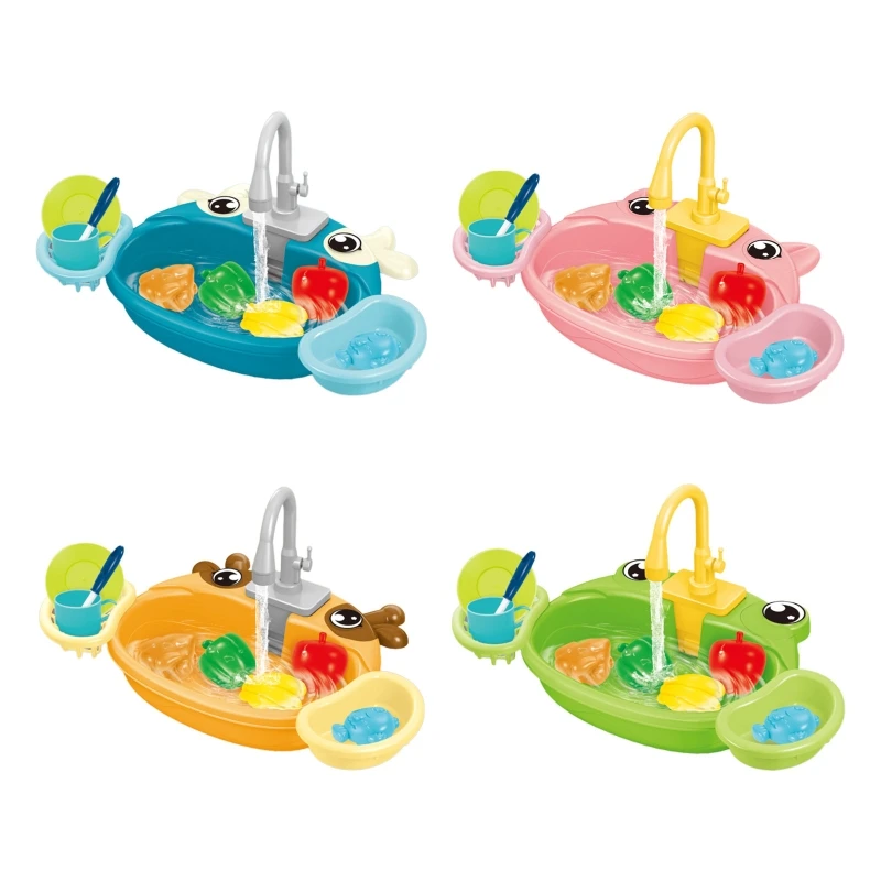 

Child-friendly Electric Water Sink Toys Kitchen Play House Storage Ability Game