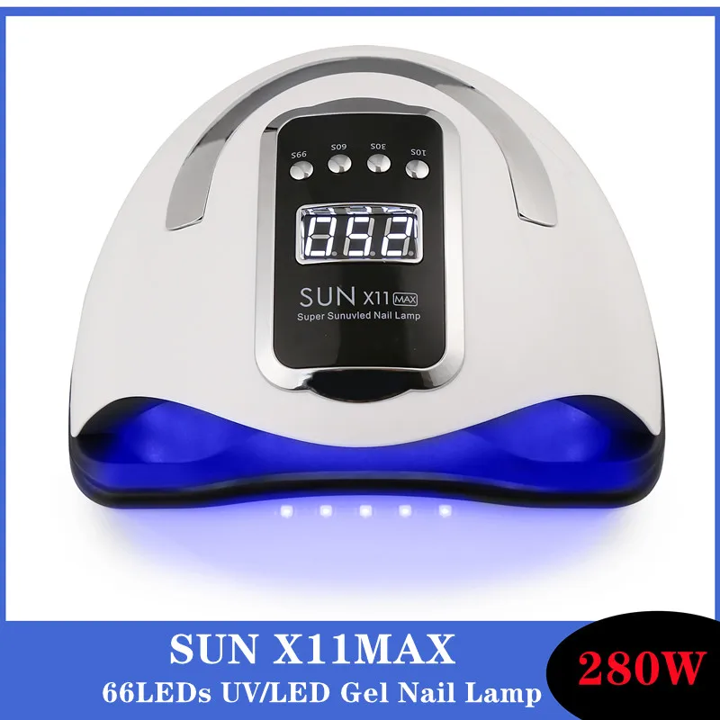 SUN X11/X10 MAX Professional Nail Dryer UV Lamp 66Leds Salon Home Use Auto Sensor Manicure Tool for Polish Gel Varnish | Красота и