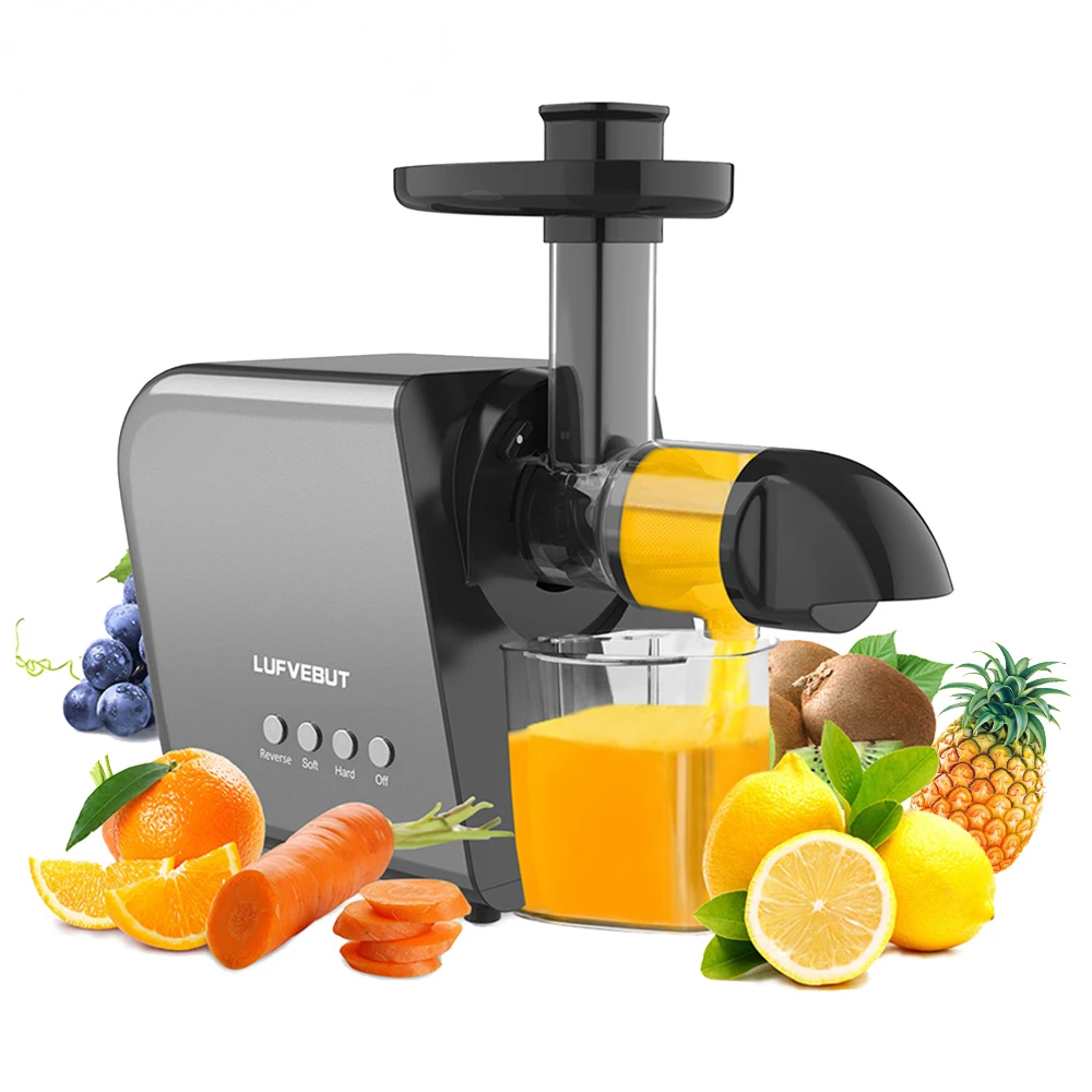 

Orange Juicer Horizontal Soft Hard Modes 220V Vegetables Fruits Electric Slow Masticating Juicer Squeezer Kitchen