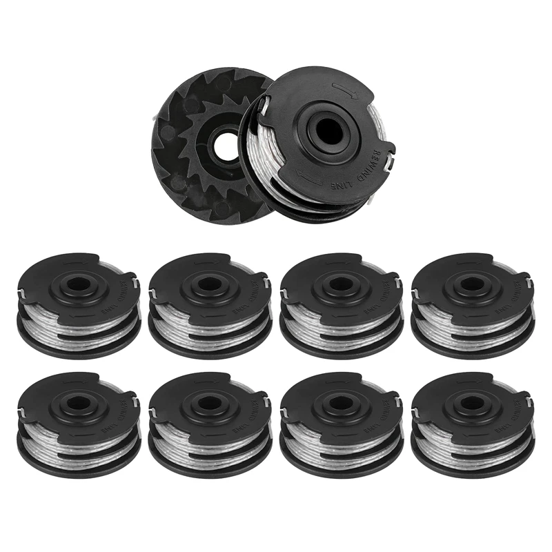 

A63I 10Pack 2900719 Weed Eater Dual Line Trimmer Replacement Spool For Greenworks Models 2101602 And 2101602A, 20Ft 0.065Inch