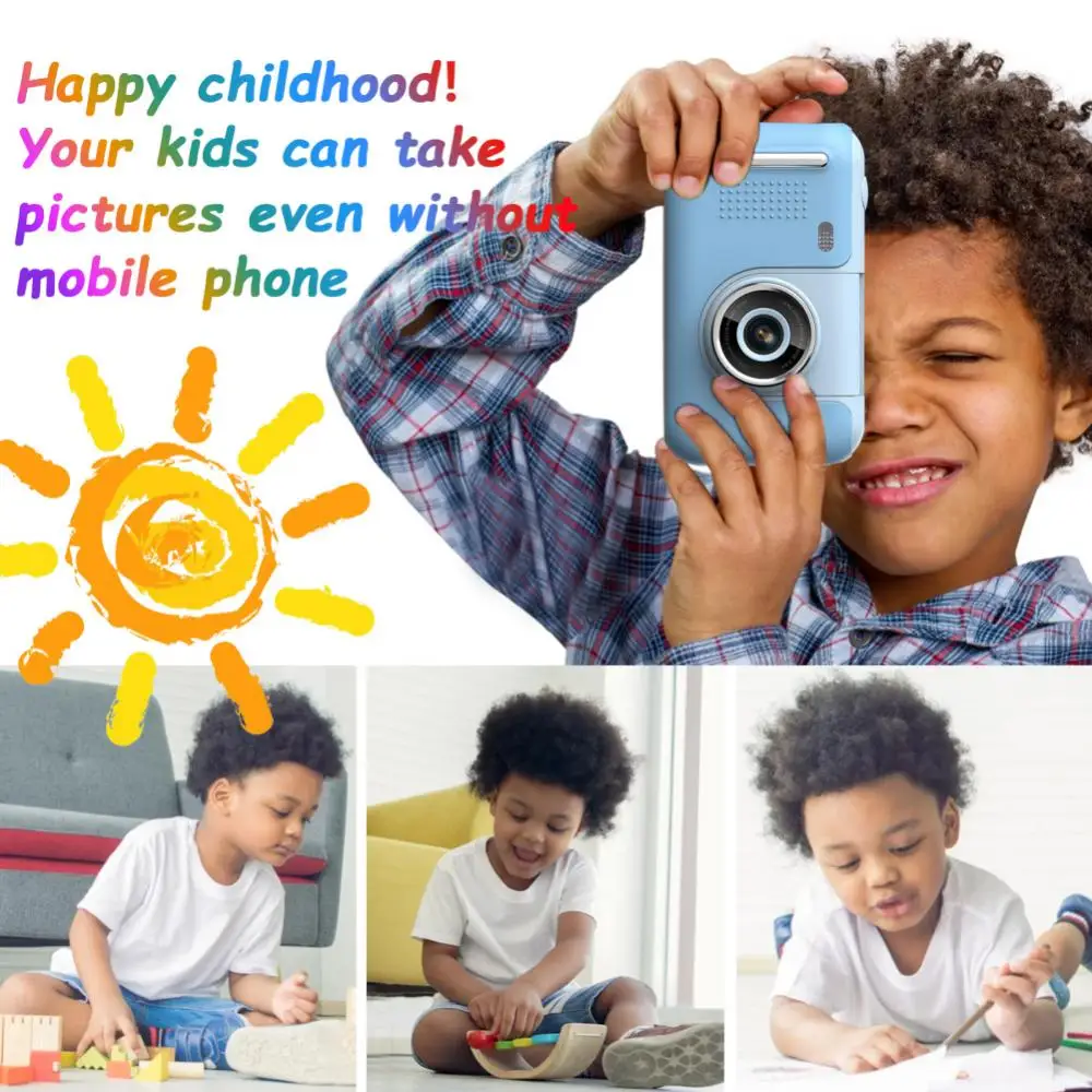 

For Children Birthday Gift Photography Tools Educational Toys Cute Children Kids Camera 2.4 Inch Ips Hd Screen Photo Camera