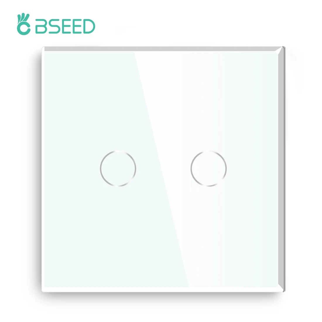 

Сенсорный настенный выключатель BSEED для розетки европейского стандарта, домашние настенные переключатели с 1/2/3 клавишами, с 1 подсветкой, со стеклянной панелью