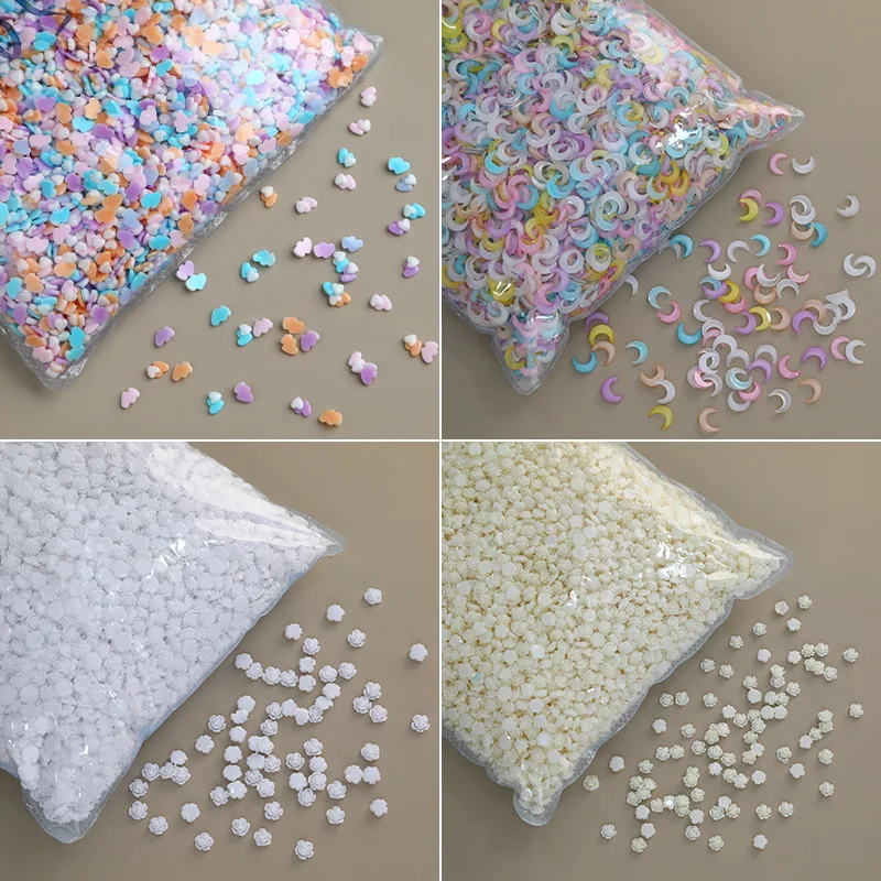 20g/Bag Loose Holographic Glitter Bulk Silver Chunky Nail Glitter Sequins  for Epoxy Resin DIY Nails Decor