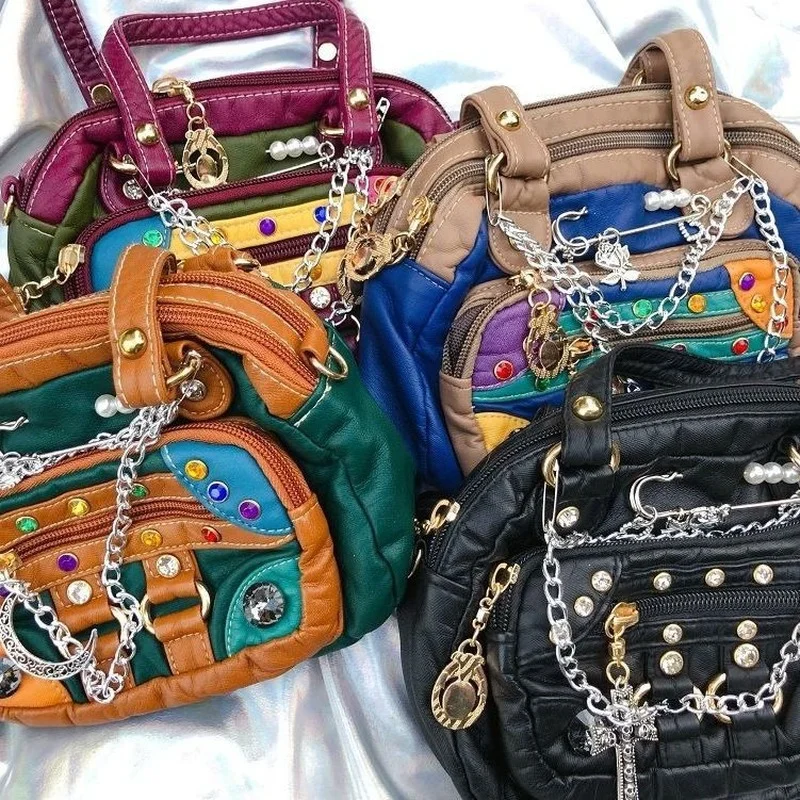 Xiuya Готическая сумка через плечо для женщин 2022 японский Harajuku Y2K сумки женские