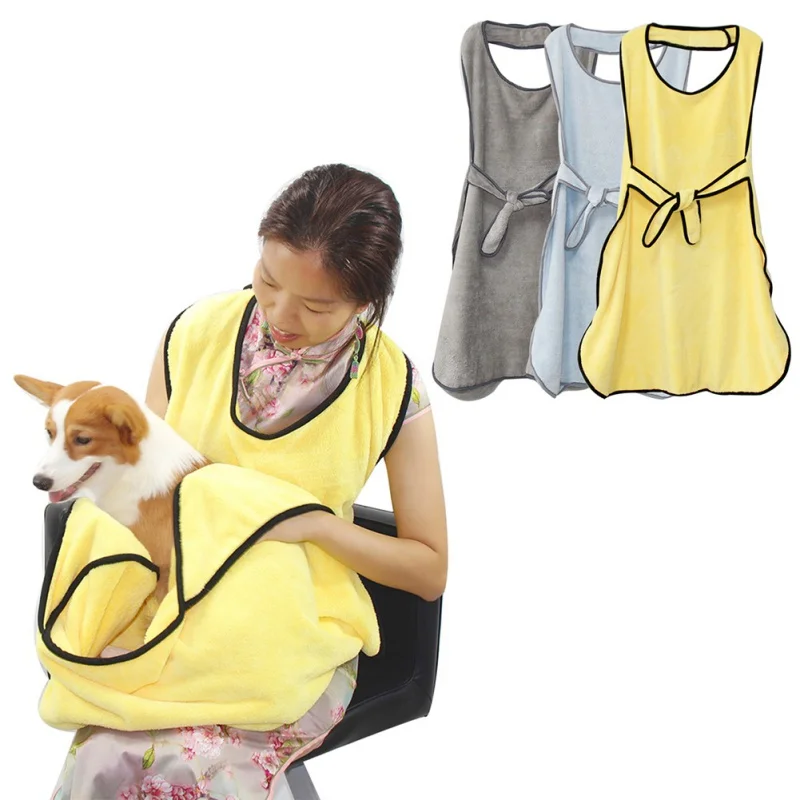 Фартук-переноска для кошек мягкий бархатный нагрудник сна кораллового цвета с