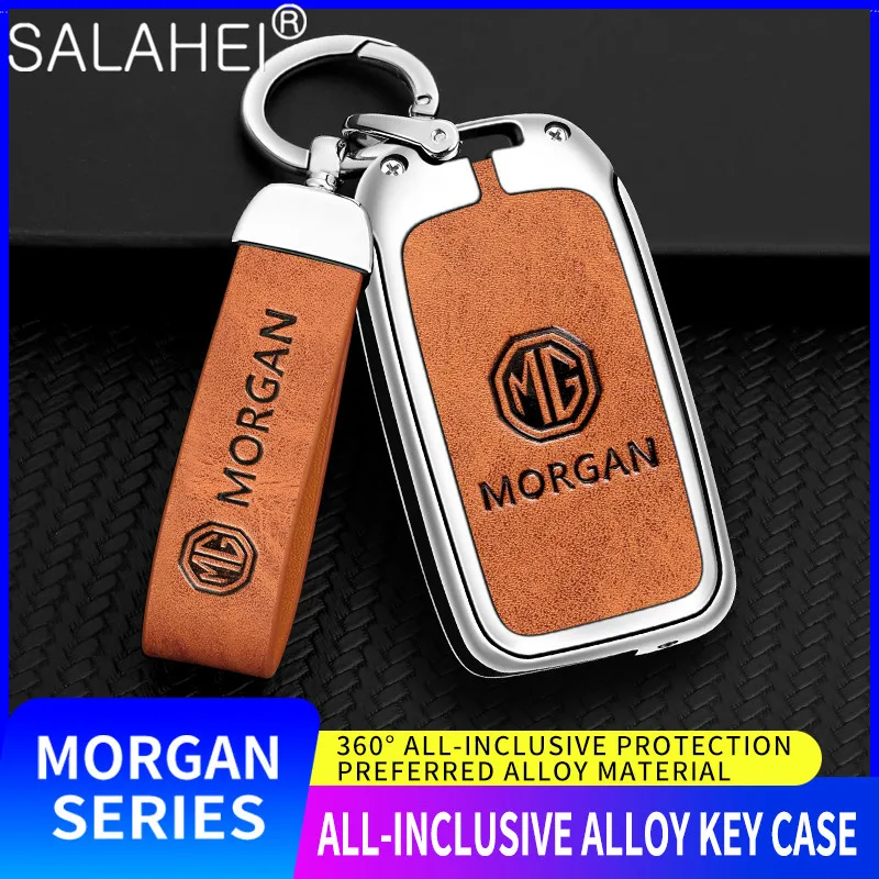 

Zinc Alloy Car Flip Remote Key Case Full Cover Protector Shell Fob For MG ZS MG5 MG6 MG7 I6 EV EZS HS EHS Keychain Accessories