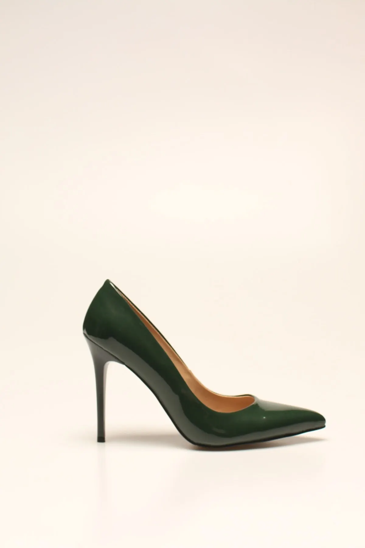 

Fashion Style Khaki Patent Leather women's Stiletto Evening Shoes