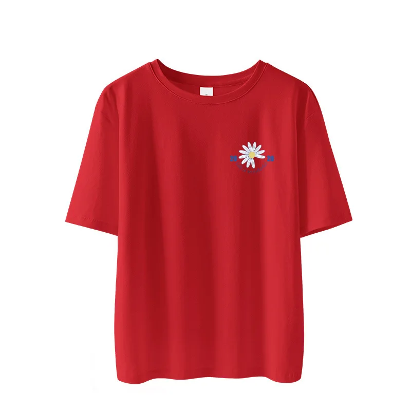 

2022new T-shirt Women t shirt Cotton t-shirt Women Tops Causal t-shirts Short Broadcloth Regular Animal