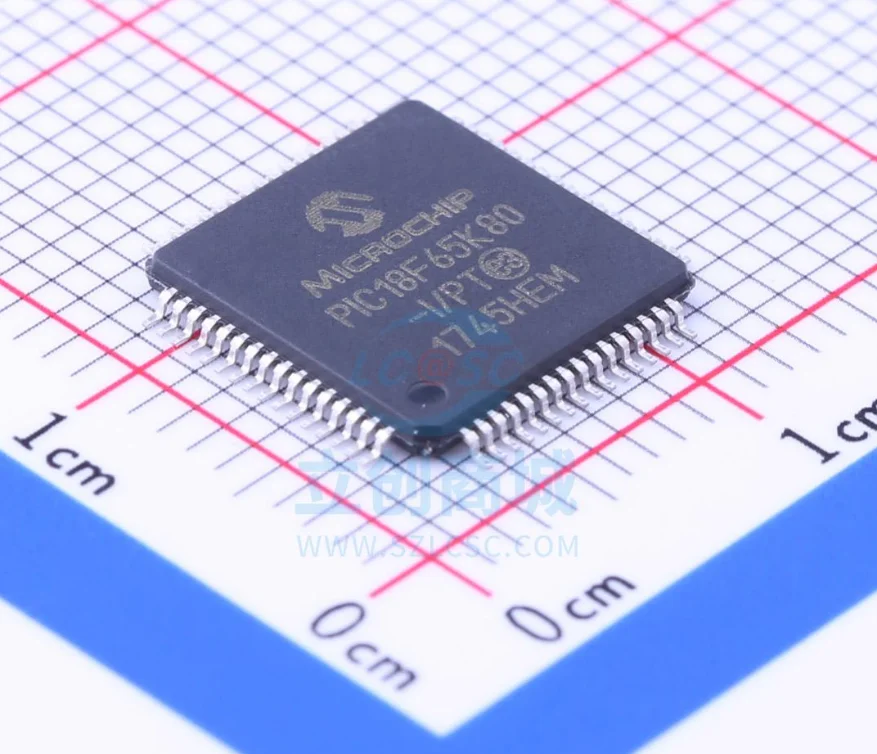 

PIC18F65K80-I/PT Package TQFP-64 New Original Genuine Microcontroller IC Chip (MCU/MPU/SOC)