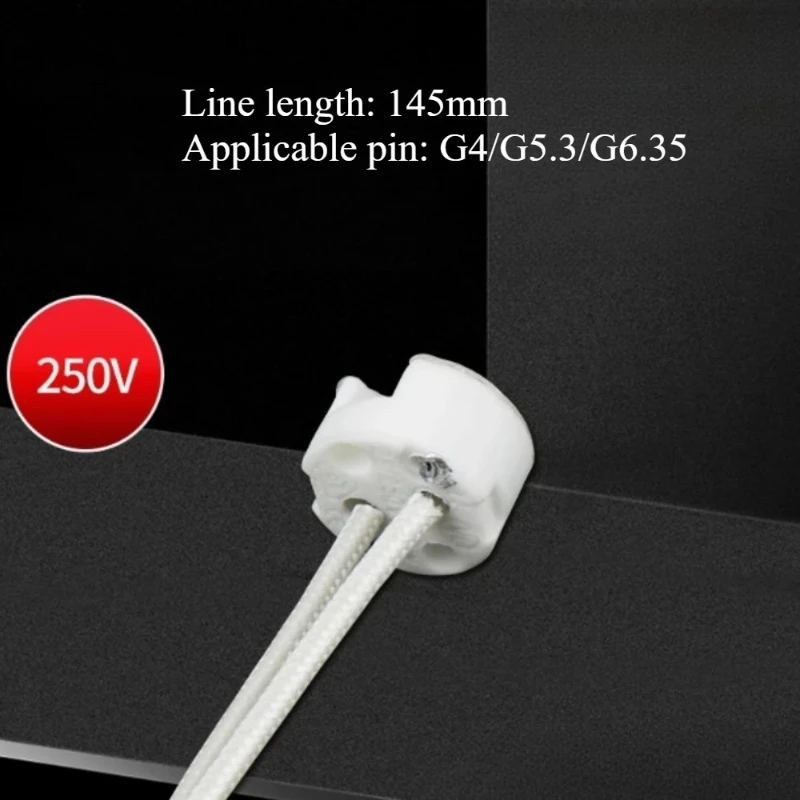 Фото Держатель галогенных ламп G4 G5.3 G6.35 MR11 MR16, 2-контактный, для микроскопа, источника холодного света, проектора, прожектора, сценического света, 250В №4