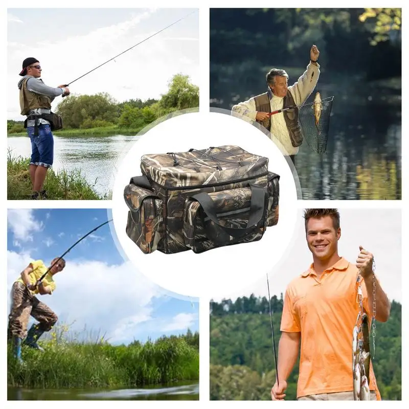Сумка для рыболовных снастей уличная сумка через плечо рыбалки нейлоновая ткань
