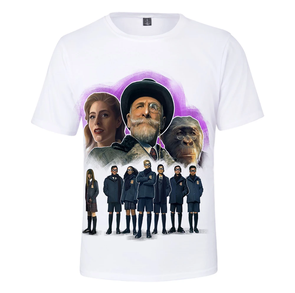 

New The Umbrella Academy Tshirt 3D O-Neck Women Men T Shirt Harajuku Summer Short Sleeve Streetwear Fashion Hip Hop Kids Clothes