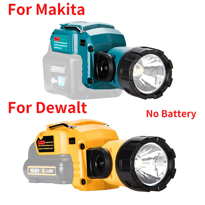 

NEW Work Lamp For Makita For Dewalt Flashlight DCL510 10.8V 12V Li-ion Battery LED Cordless Work Light Portable Spotlight SALE
