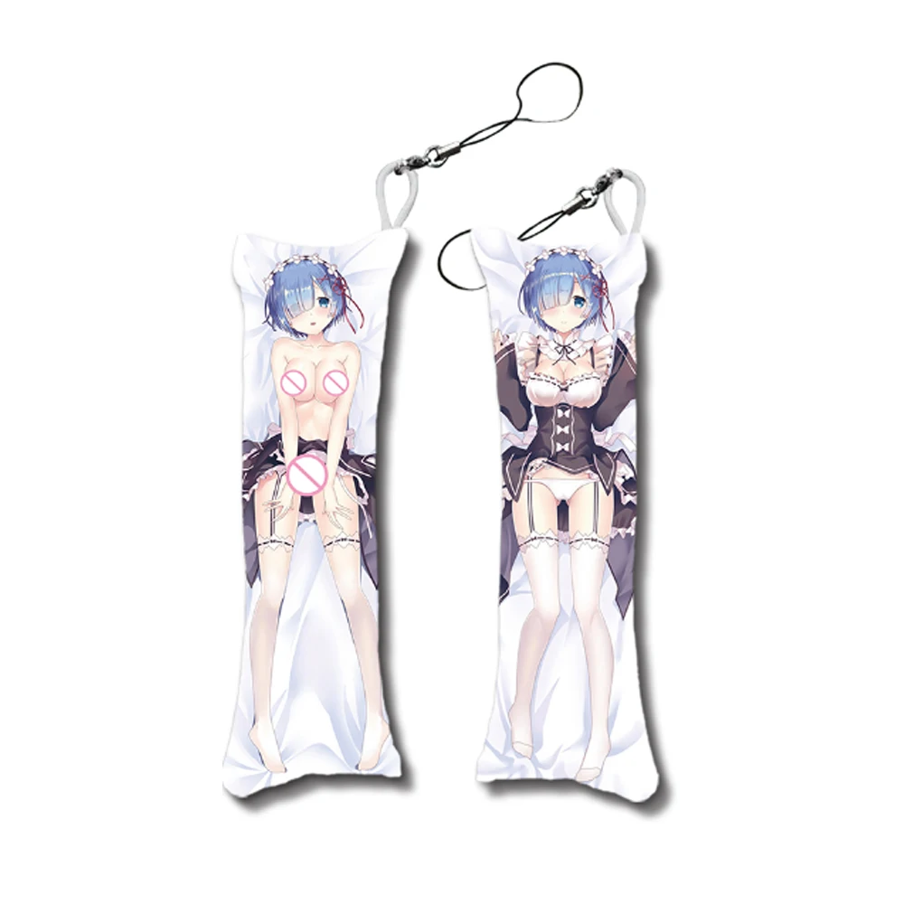 Брелок для ключей с надписью Re:Zero Rem Ram Dakimakura |