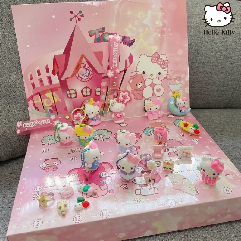 

24 шт., аниме-фигурки «Hello Kitty»