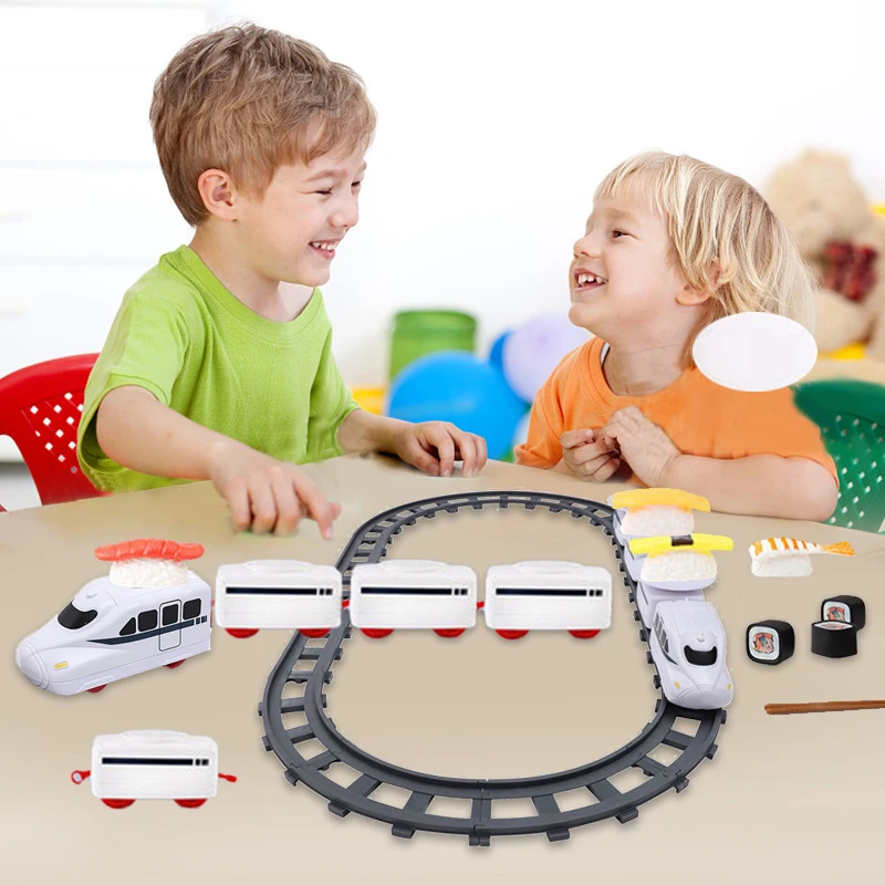 Игрушечный поезд для суши-карусель 1 комплект вращающийся суши Электрический