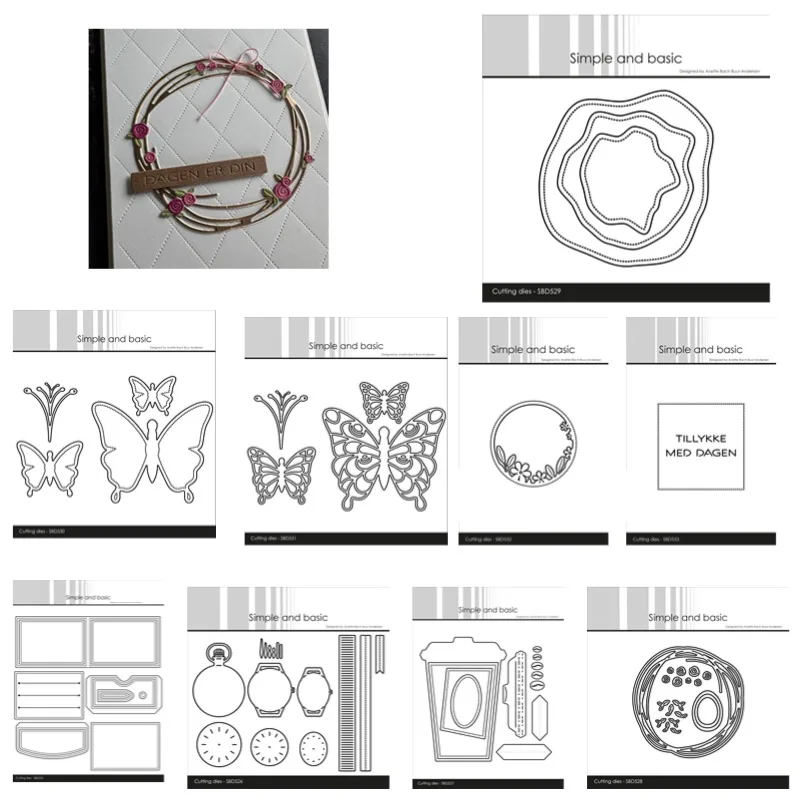 Металлические пресс-формы для скрапбукинга