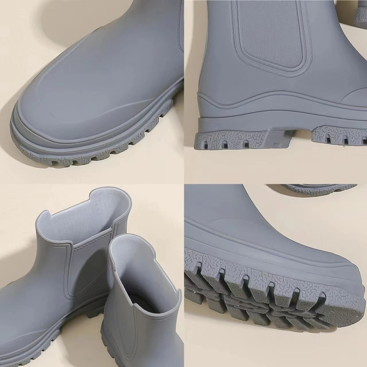 Rain Boots Women Chelsea Rain Boots Womens Galoshes Waterproof Rubber Non-slip Rainshoes Fishing Water Shoes Botas Lluvia Mujer