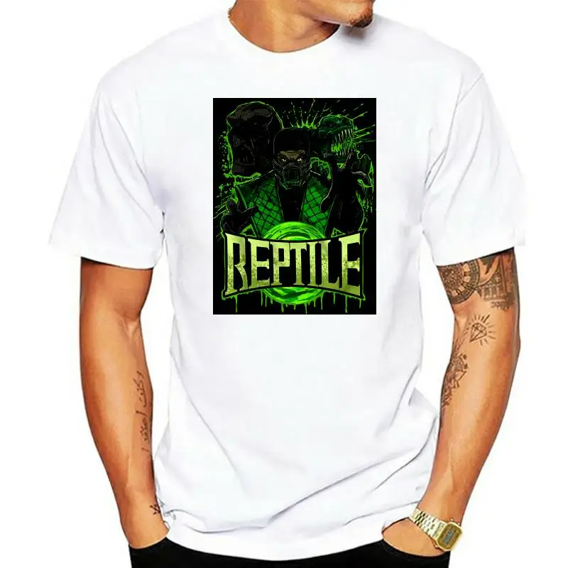 

Mortal Kombat X Finish Him Reptile T Shirt Made In Usa Loose Size Tee Shirt
