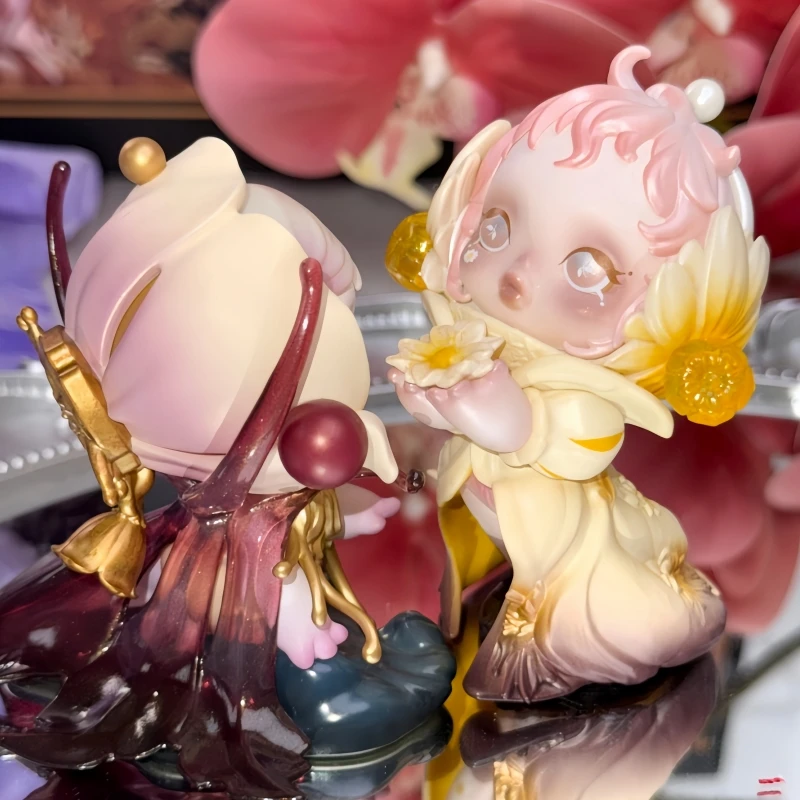 Новинка! Горячая коллекционная фигурка Pop Mart Skullpanda из серии Four Acts Of Flowers: Слепая коробка, настольное украшение, милый подарок. (art.: 3920da14bfdf7) - 3920da14bfdf7