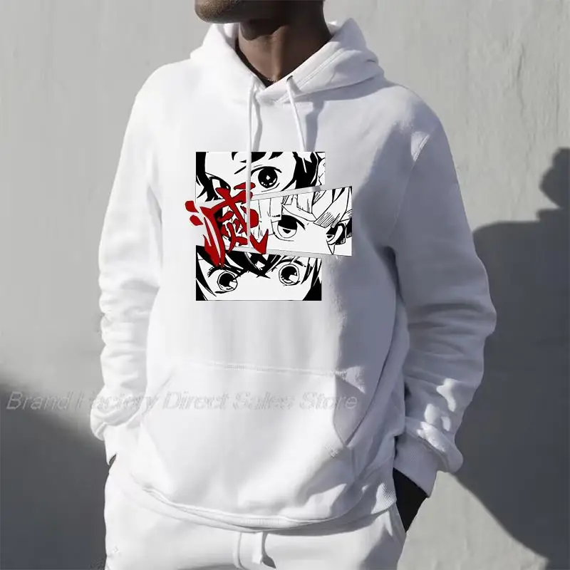 

Boys Girl Anime Demon Slayer Hoodies Kamado Nezuko Kimetsu Sweatshirts Men Hoodie Women Oversized Cozy Tops Pullovers