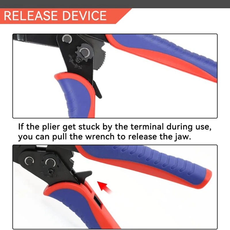 Crimping Tools For Heat Shrink Connectors - Ratchet Wire Crimpers AWG 22-10 (0.5-6.0Mm²) Terminal