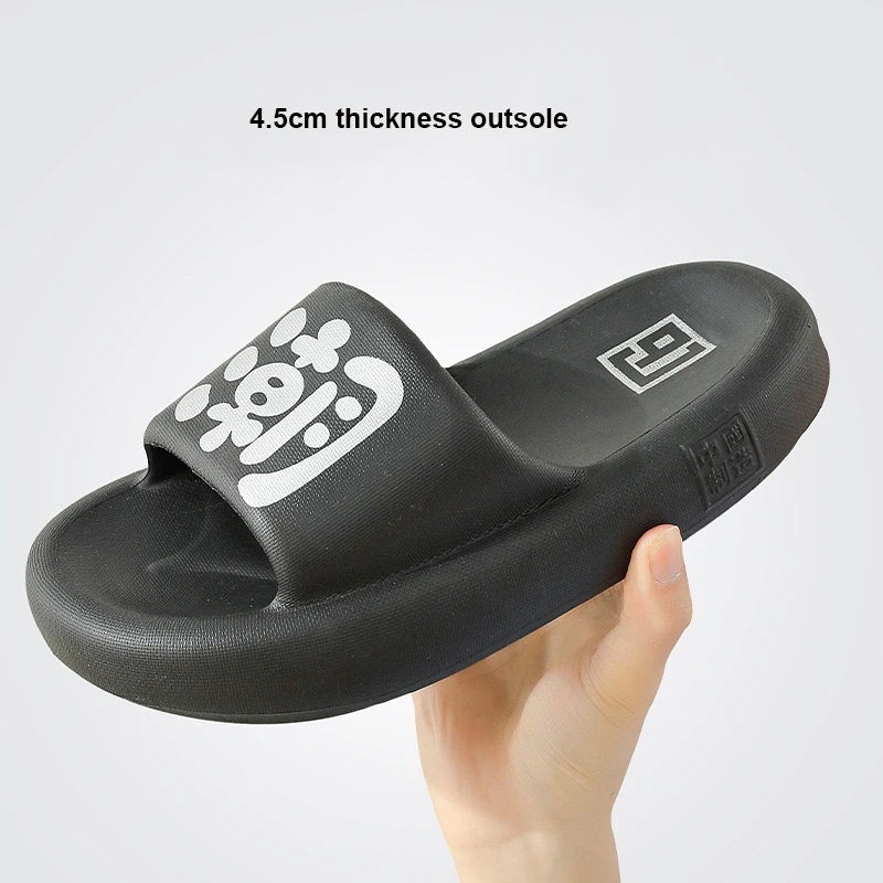 

Men Fashion Slippers Women Cloud Slippers Thick Platform Slide Outdoor Beach Flip Flop Unisex Bathroom Slippers Non-slip Slides