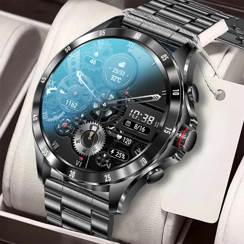 

Новинка 2023, мужские Смарт-часы Max7 с Bluetooth, мужские часы с функцией ответа на звонки, водостойкие IP68 мужские спортивные Смарт-часы с термометром и трекером