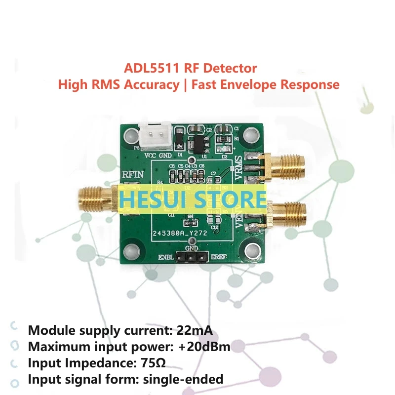 ADL5511 Радиочастотный детектор конвертов модуль измерения импульсов полоса