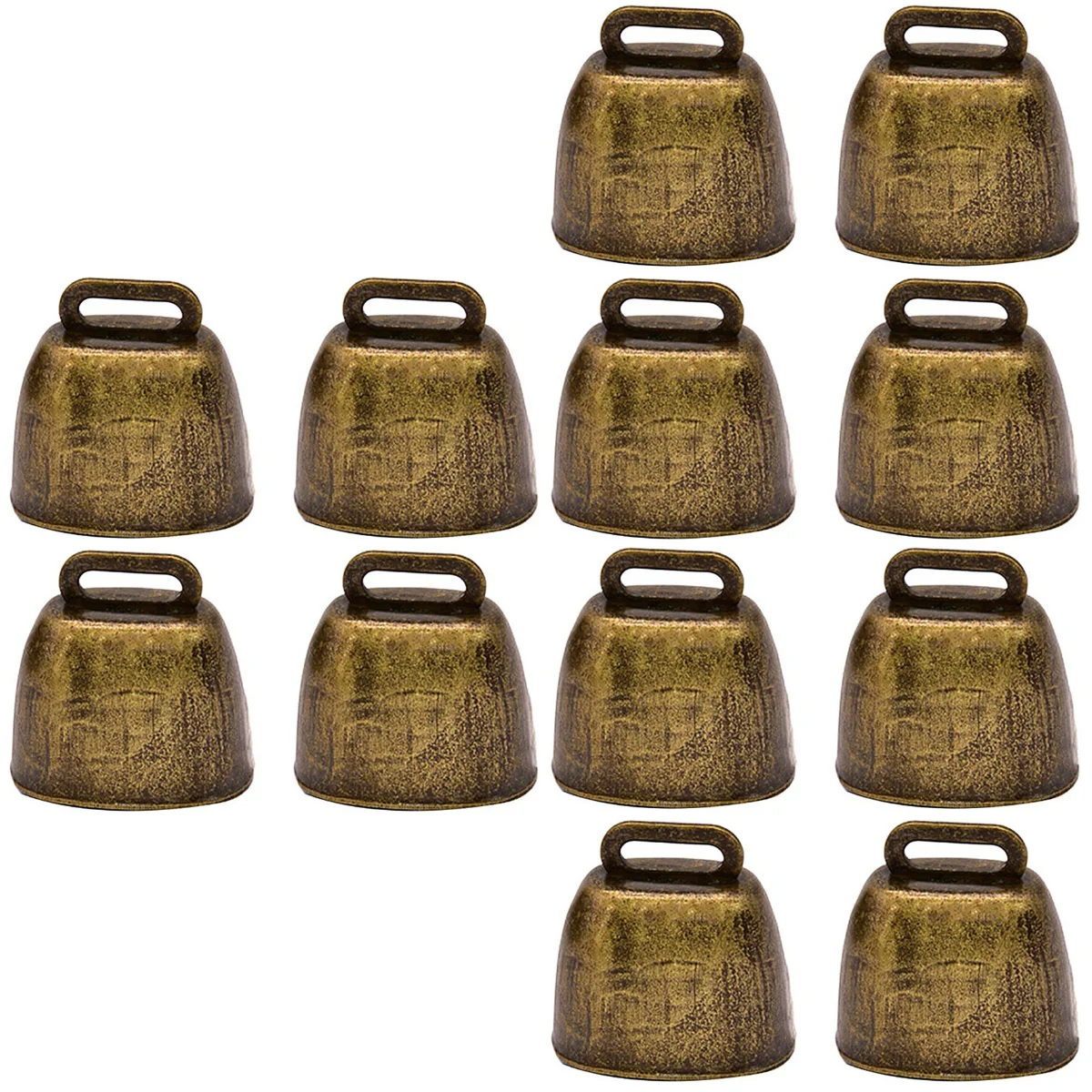 

4/12pcs Bells Pet Vintage Bells Cow Anti Metal Hanging Brass Christmas Grazing Copper Sheep Livestock Lost Loud Small Distance