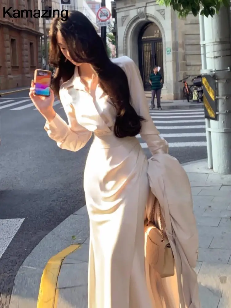 Комплект из 2 юбок для женщин рубашка с длинным рукавом тонкая талия юбка-русалка