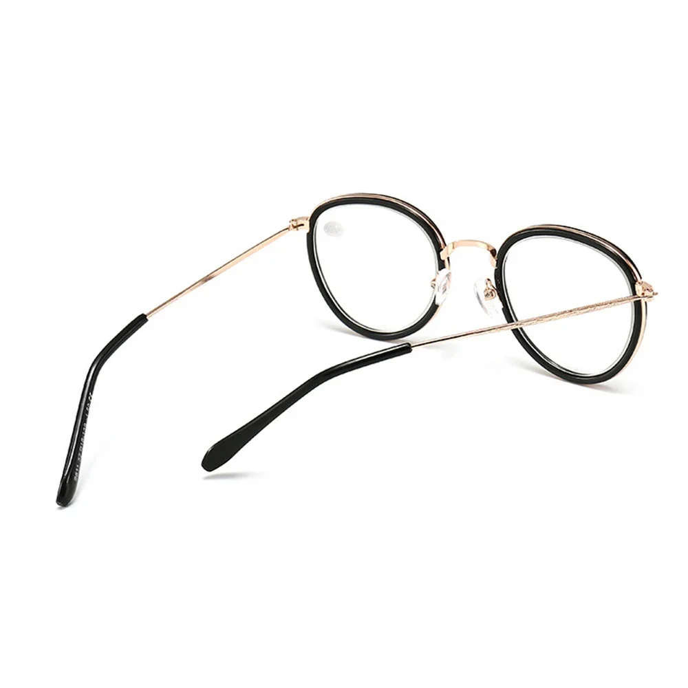 Delicate Hinges Round Frame Ultra-light Oversized Comfortable Progressive Multifocal Reading Glasses +0.75 To +4
