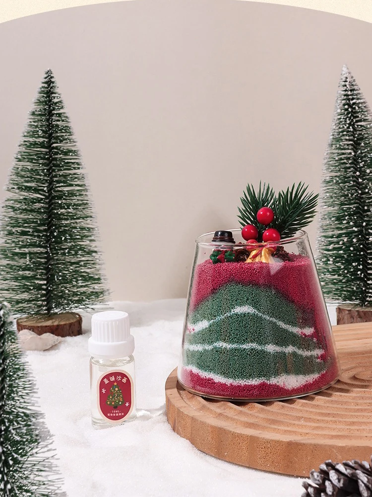 Рождество Хэллоуин DIY песочная живопись свечи орнамент ручные подарки атмосфера